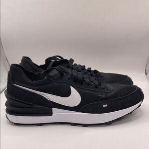 Nike Waffle One Athletic Running Shoes Black White  8